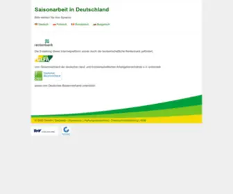 Saisonarbeit-IN-Deutschland.de(Saisonarbeit IN Deutschland) Screenshot