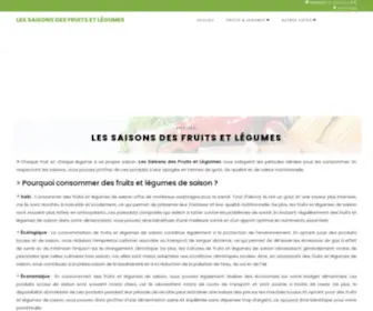 Saisons-Fruits-Legumes.fr(Les) Screenshot