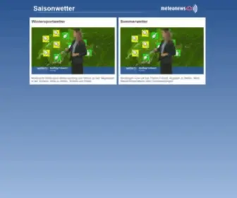 Saisonwetter.ch(Sendungen zum Wintersportwetter und Sommerwetter) Screenshot