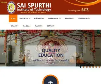 Saispurthi.ac.in(SAI SPURTHI INSTITUTE OF TECHNOLOGY (SSIT) SAI SPURTHI INSTITUTE OF TECHNOLOGY (SSIT)) Screenshot