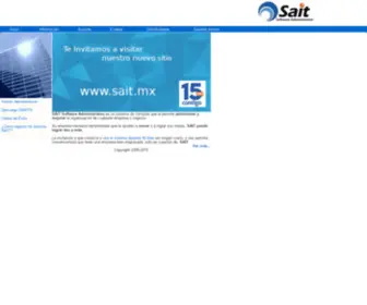 Sait.com.mx(Bienvenido al sitio de SAIT) Screenshot