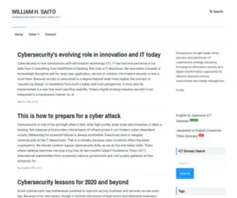 Saitohome.com(ENTREPRENEURSHIP, INNOVATION and CYBERSECURITY) Screenshot