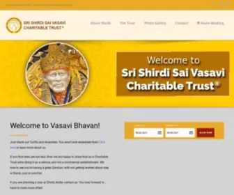 Saivasavi.com(Sri Shirdi Sai Vasavi Charitable Trust) Screenshot