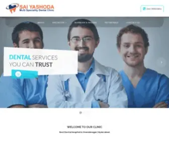 Saiyashodadental.com(Sai Yashoda Dental Clinic) Screenshot