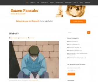 Saizenfansubs.com(Saizen Fansubs) Screenshot