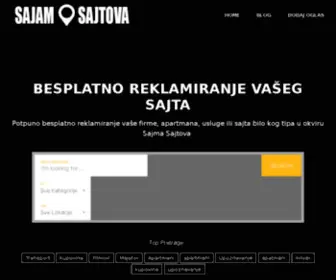 SajamsajTova.com(Dodaj sajt besplatna reklama) Screenshot
