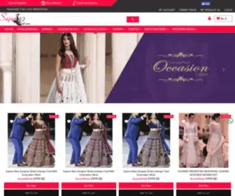 Sajanre.com(Buy Silk Fabric Lehenga Collection) Screenshot