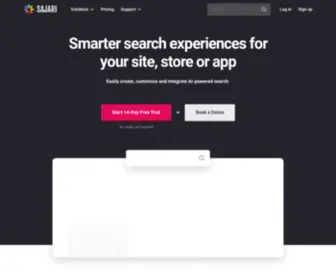 Sajari.net(AI-powered Site Search Solutions) Screenshot