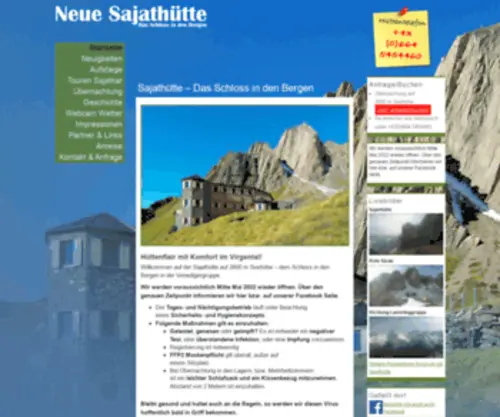 Sajathuette.at(Sajathütte 2600m) Screenshot