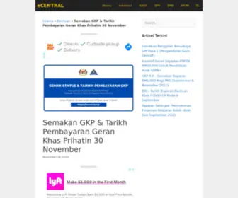Saj.com.my(Semakan GKP & Tarikh Pembayaran Geran Khas Prihatin 30 November) Screenshot
