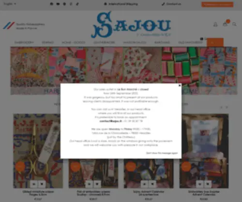 Sajou.fr(Mercerie en ligne ciseaux) Screenshot