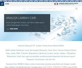 Saka.co.id(Distributor Resmi alat lab Hach) Screenshot