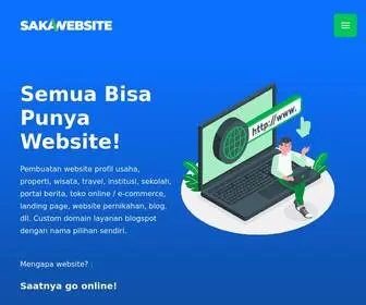 Saka.website(Domain Hosting & Layanan Pembuatan Website) Screenshot