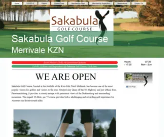 Sakabula.co.za(Sakabula Golf Course) Screenshot