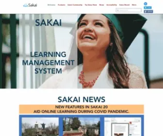 Sakaiproject.org(Sakai Learning Management System) Screenshot