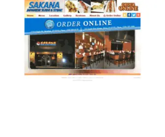 Sakanajapanesesushi.com(Sakana Japanese Sushi & Steak) Screenshot