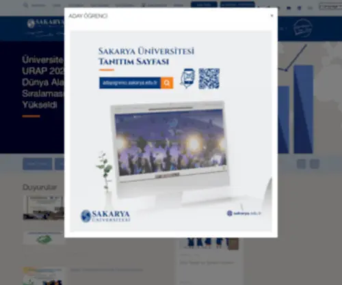 Sakarya.edu.tr(Sakarya Üniversitesi) Screenshot