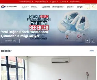 Sakarya.gov.tr(T.C. Sakarya Valiliği) Screenshot