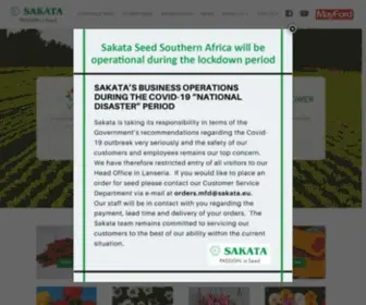 Sakata.co.za(Commercial Seeds) Screenshot