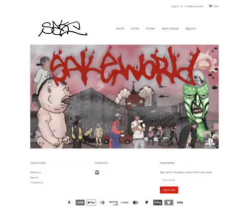 Sakeforever.com(Designed by Jack Phoenix aka SAKE. Retail Store) Screenshot