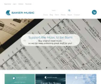 Sakermusic.eu(Sheet Music for Brass) Screenshot