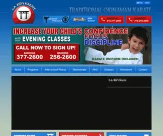 Sakidskarate.com(San Antonio Kid's Karate) Screenshot