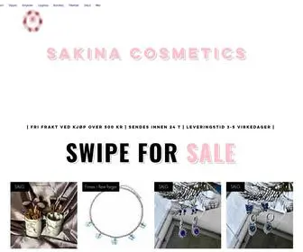 Sakinacosmetics.com(Handle hos Sakina Cosmetics) Screenshot