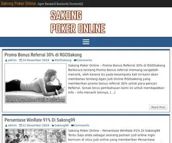 Sakongpokeronline.com(Your Sentora account is active) Screenshot