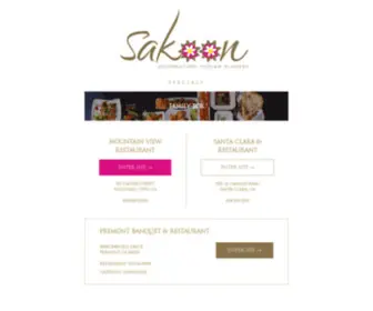 Sakoonrestaurant.com(Sakoon Restaurants) Screenshot