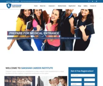 Sakshamcareerinstitute.com(Saksham Career Institute) Screenshot