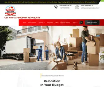 Sakshipackers.com(Sakshi Packers & Movers) Screenshot