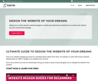 Sakthiwebsolutions.com(Learn to design the website in simple and easy way) Screenshot