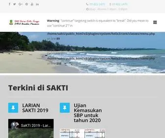 Sakti.edu.my(Sekolah Menengah Sains Kota Tinggi (SAKTI)) Screenshot