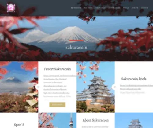 Sakuracoin.com(Sakura Coin) Screenshot