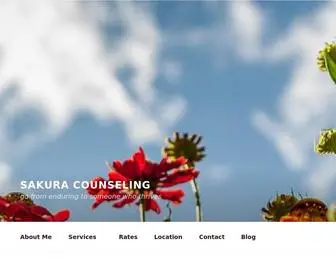 Sakuracounseling.org(Go from enduring to someone who thrives) Screenshot