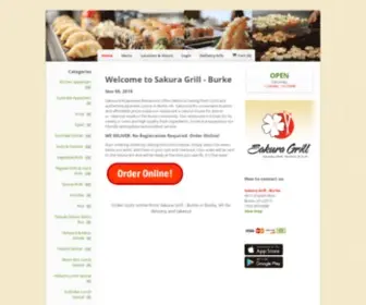 Sakuragrillburke.com(Order sushi online from Sakura Grill) Screenshot