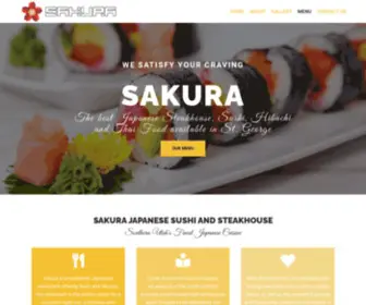 Sakuraut.com(Japanese Steakhouse) Screenshot