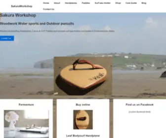 Sakuraworkshop.co.uk(Wooden Handmade Bodysurfing Handplanes and SUP/ Canoe Paddles) Screenshot