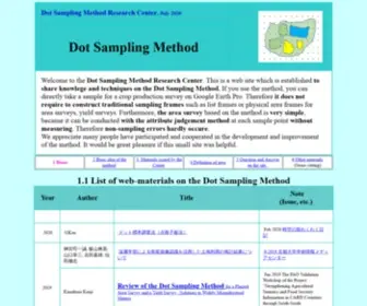 Sakurazensen.com(Dot Sampling Method Research Center) Screenshot