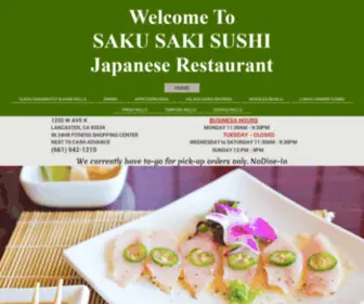 Sakusakisushi.com(SAKU SAKI SUSHI JAPANESE RESTURANT) Screenshot