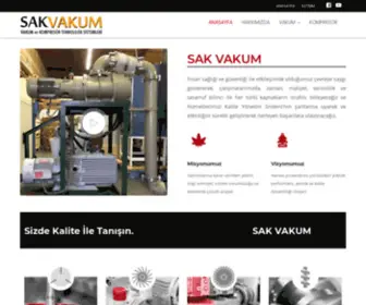 Sakvakum.com(Vakum ve Kompresör Teknolojik Sistemleri) Screenshot