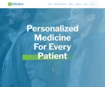 Saladax.com(Saladax Biomedical) Screenshot