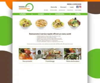 Saladessensations.com(Restaurants) Screenshot