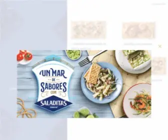 Saladitas.com.mx(Resalta el sabor de tus platillos con galletas Saladitas® Gamesa®) Screenshot