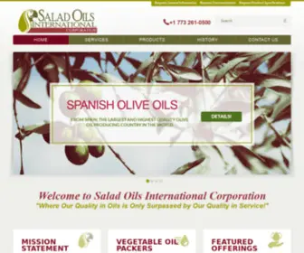 Saladoils.com(Salad Oils International Corporation // Home) Screenshot