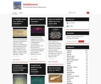 Salafidunord.com(Sur la Voie Des Pieux Prédécesseurs) Screenshot