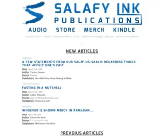 Salafyink.com(Salafy Ink) Screenshot