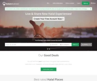 Salamadvisor.com(User Reviews and Recommendations of great local halal places around the world) Screenshot