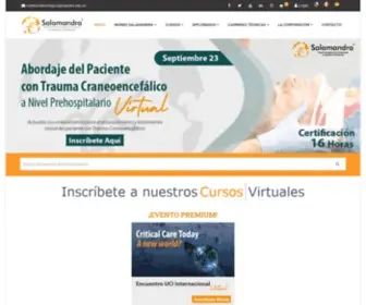 Salamandra.edu.co(Salamandra Entrenamiento en Urgencias y Emergencias) Screenshot