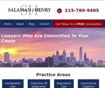Salamanhenry.com(Philadelphia Immigration Lawyers) Screenshot